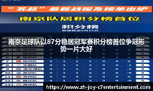 南京足球队以87分稳居冠军赛积分榜首位争冠形势一片大好